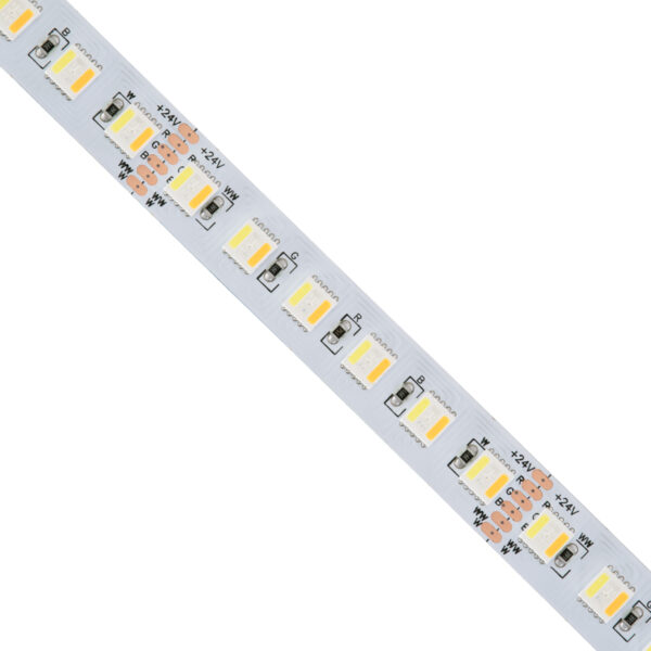 GloboStar® 70264 Ταινία LED SMD 5050 RGBW + WW 5in1 5m 36W/m 72LED/m 120° DC 24V IP20 3600lm/m Πολύχρωμη RGB - Ψυχρό Λευκό 6000K - Φυσικό Λευκό 4500K - Θερμό Λευκό 2700K - 5 Χρόνια Εγγύηση - Image 3