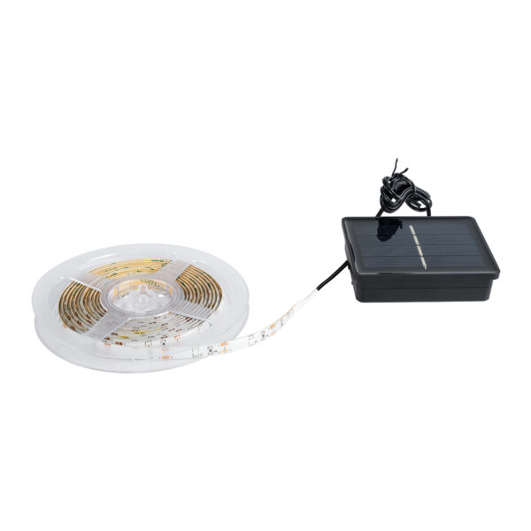 GloboStar® SOLAR LEDSTRIP 70421 Αυτόνομο Ηλιακό Σετ Ταινία LED 3m 3W/3m 90LED 2835 SMD 30lm/m 120° με Ενσωματωμένα Προγράμματα Λειτουργίας - Αδιάβροχο IP65 - RGB - Μ300 x Π0.8 x Υ0.3cm - 2 Χρόνια Εγγύηση - Image 3