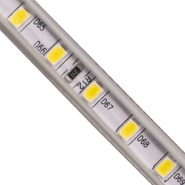 GloboStar® 70501 Slim Ταινία Μονής Σειράς Epistar LED SMD 2835 1m 12W/m 96LED/m 1644lm/m 120° DC 230V Αδιάβροχη IP68 Φυσικό Λευκό 4500K Dimmable - Image 3