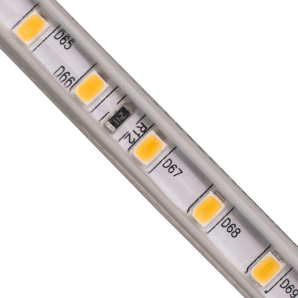 GloboStar® 70503 Slim Ταινία Μονής Σειράς Epistar LED SMD 2835 1m 12W/m 96LED/m 1572lm/m 120° DC 230V Αδιάβροχη IP68 Ultra Θερμό Λευκό 2200K Dimmable - Image 3