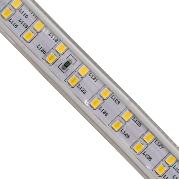 GloboStar® 70512 Wide Ταινία Διπλής Σειράς Epistar LED SMD 2835 1m 24W/m 180LED/m 3216lm/m 120° DC 230V Αδιάβροχη IP68 Θερμό Λευκό 3000K Dimmable - Image 3