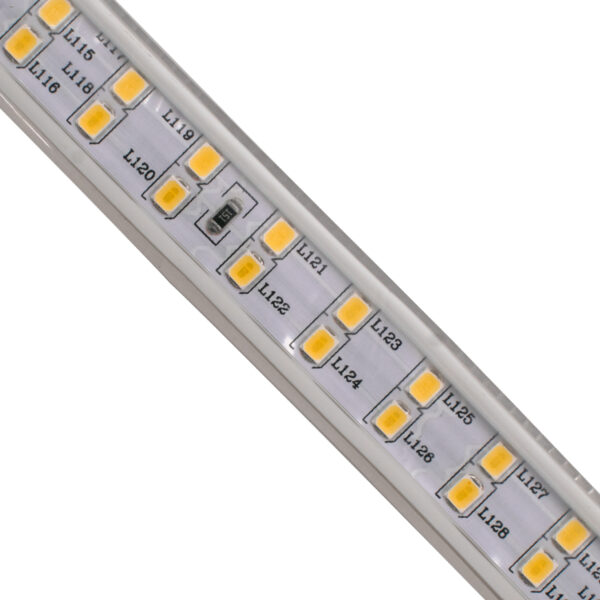 GloboStar® 70513 Wide Ταινία Διπλής Σειράς Epistar LED SMD 2835 1m 24W/m 180LED/m 3144lm/m 120° DC 230V Αδιάβροχη IP68 Ultra Θερμό Λευκό 2200K Dimmable - Image 3