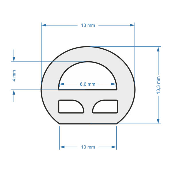 GloboStar® 70580 TUBE 360° Degree Neon Flex Epistar LED SMD 2835 1m 12W/m 120LED/m 1320lm/m 360° DC 24V Αδιάβροχη IP68 Ψυχρό Λευκό 6000K Dimmable - Image 3