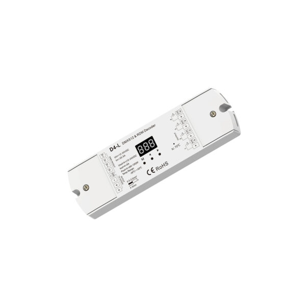 GloboStar® 70668 D4-L SKYDANCE DC DMX & RDM Dimmer High Speed Controller / Decoder 4 Καναλιών DC 12-24V 4 x 5A 120W - Max 20.5A 480W - IP20 Μ17 x Π5 x Υ2.5cm - 5 Years Warranty - Image 5