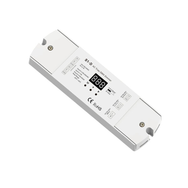 GloboStar® 70671 S1-D SKYDANCE AC Triac DMX Dimmer 2 Καναλιών AC 100-240V 2 x 1A 240W - Max 2A 480W - IP20 Μ16.7 x Π5 x Υ2.4cm - 5 Years Warranty - Image 3