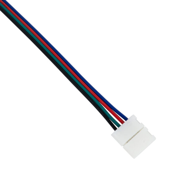 GloboStar® 70691 Ταχυσύνδεσμος Τροφοδοσίας IP20 - Strip To Power Connector 4 PIN Male για Ένωση 1 x RGB Ταινία LED Πλάτους 10mm - Image 4