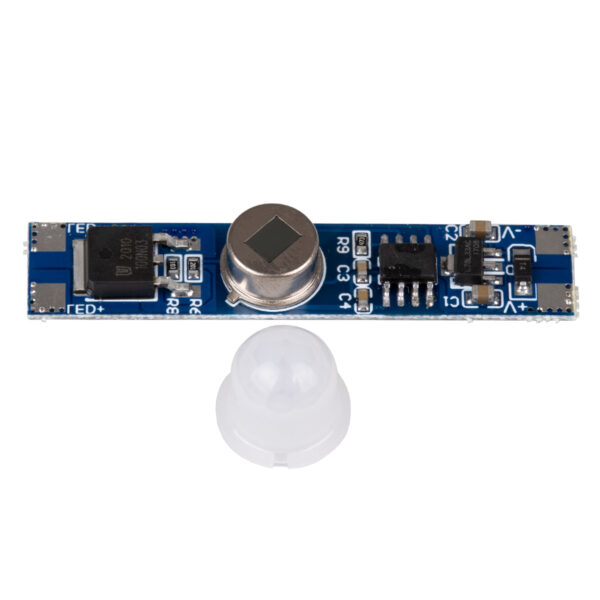 GloboStar® SENSOR-PROFILE 70697 Mini PIR Ανιχνευτής-Αισθητήρας Κίνησης Modular για Προφίλ Αλουμινίου - DC 5-24V 1 x 6A 144W - Max 6A 144W - IP20 - Γωνία Ανίχνευσης 180° & Απόσταση Ανίχνευσης 3 Μέτρα με 30 Sec Χρόνο Αναμονής -  Μ4.9 x Π1 x Υ1.2cm - 2 Χρόνια Εγγύηση - Image 3