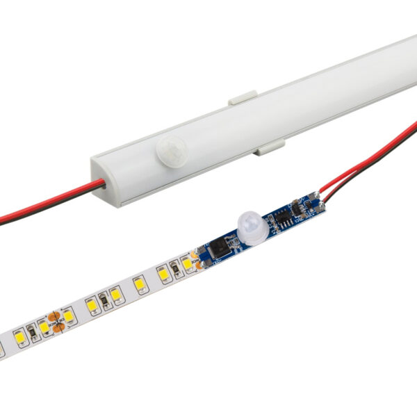 GloboStar® SENSOR-PROFILE 70697 Mini PIR Ανιχνευτής-Αισθητήρας Κίνησης Modular για Προφίλ Αλουμινίου - DC 5-24V 1 x 6A 144W - Max 6A 144W - IP20 - Γωνία Ανίχνευσης 180° & Απόσταση Ανίχνευσης 3 Μέτρα με 30 Sec Χρόνο Αναμονής -  Μ4.9 x Π1 x Υ1.2cm - 2 Χρόνια Εγγύηση - Image 5