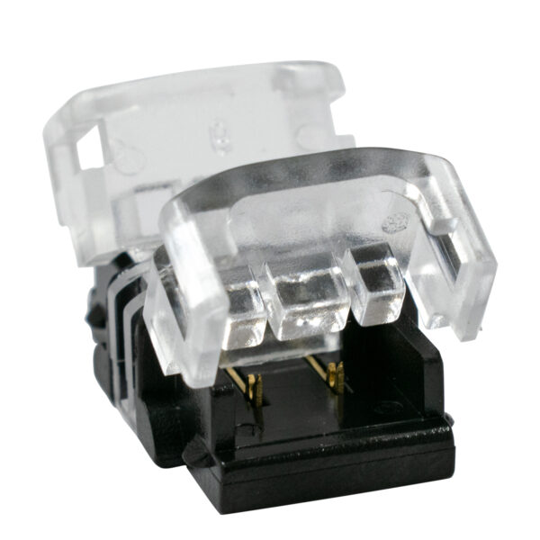 GloboStar® 70713 Ταχυσύνδεσμος Ένωσης IP20 - Strip To Strip Connector για Ένωση 2 x Μονόχρωμες Ταινίες LED Πλάτους 8mm - Image 2