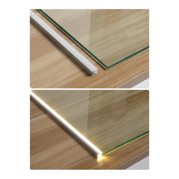 GloboStar® GLASSBOARD-PROFILE 70812-3M Προφίλ Αλουμινίου - Βάση & Ψύκτρα Ταινίας LED με Λευκό Γαλακτερό Κάλυμμα - Χρήση για Μοριακό Φωτισμό Γυαλιού Πάχους 10mm - Πατητό Κάλυμμα - Ασημί - 3 Μέτρα - Πακέτο 5 Τεμαχίων - Μ300 x Π1.7 x Υ3cm - Image 9