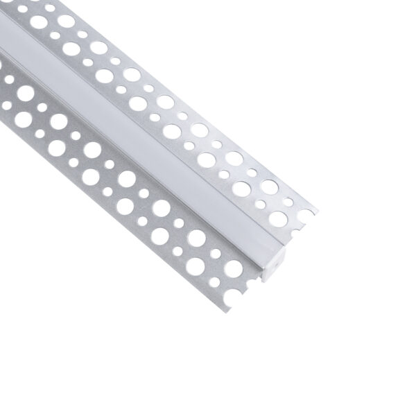 GloboStar® PLASTERBOARD-PROFILE 70838-1M Προφίλ Αλουμινίου - Βάση & Ψύκτρα Ταινίας LED με Λευκό Γαλακτερό Κάλυμμα - Χωνευτή Χρήση σε Γυψοσανίδα - Trimless - Πατητό Κάλυμμα - Ασημί - 1 Μέτρο - Μ100 x Π5.6 x Υ1.5cm - Image 3