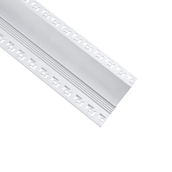 GloboStar® PLASTERBOARD-PROFILE 70840-3M Προφίλ Αλουμινίου - Βάση & Ψύκτρα Ταινίας LED με Λευκό Γαλακτερό Κάλυμμα - Χωνευτή Χρήση σε Γυψοσανίδα για Δημιουργία Κρυφού Φωτισμού - Trimless - Πατητό Κάλυμμα - Λευκό - 3 Μέτρα - Πακέτο 5 Τεμαχίων - Μ300 x Π9.7 x Υ2cm - Image 2