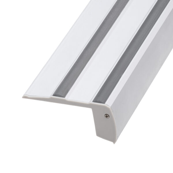 GloboStar® STAIR-PROFILE 70842-3M Προφίλ Αλουμινίου - Βάση & Ψύκτρα Ταινίας LED με Λευκό Γαλακτερό Κάλυμμα - Χρήση σε Σκαλοπάτια - Πατητό Κάλυμμα - Ασημί - 3 Μέτρα - Μ300 x Π8 x Υ3.2cm - Image 6