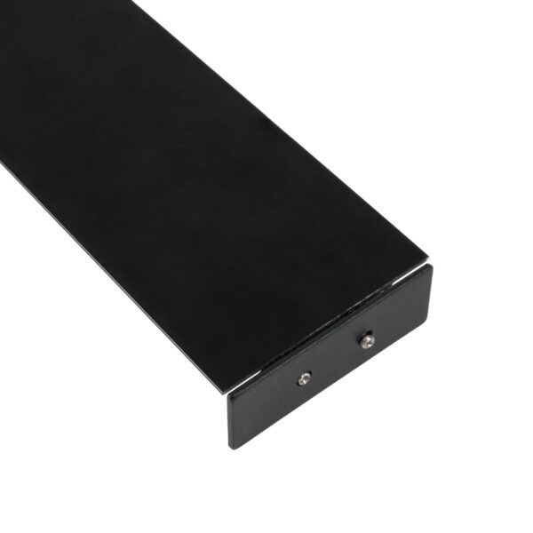 GloboStar® SURFACE-PROFILE 70845-3M Προφίλ Αλουμινίου - Βάση & Ψύκτρα Ταινίας LED με Λευκό Γαλακτερό Κάλυμμα - Επιφανειακή Χρήση Δημιουργίας Κρυφού Φωτισμού Πάνω/Κάτω - Πατητό Κάλυμμα - Μαύρο - 3 Μέτρα - Μ300 x Π5 x Υ1.7cm - Image 4