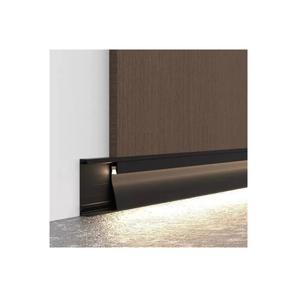 GloboStar® SKIRTINGBOARD-PROFILE 70850-3M Προφίλ Αλουμινίου - Βάση & Ψύκτρα Ταινίας LED με Λευκό Γαλακτερό Κάλυμμα - Επιφανειακή Χρήση για Περβάζι - Πατητό Κάλυμμα - Ασημί - 3 Μέτρα - Μ300 x Π1.6 x Υ8cm - Image 13