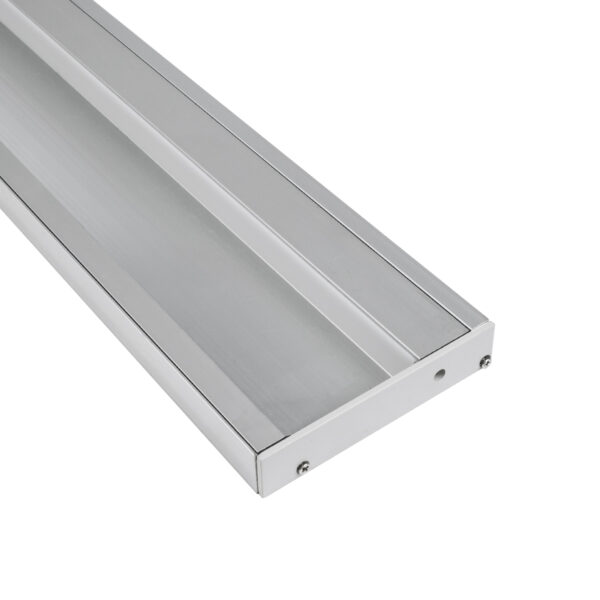 GloboStar® SKIRTINGBOARD-PROFILE 70850-3M Προφίλ Αλουμινίου - Βάση & Ψύκτρα Ταινίας LED με Λευκό Γαλακτερό Κάλυμμα - Επιφανειακή Χρήση για Περβάζι - Πατητό Κάλυμμα - Ασημί - 3 Μέτρα - Μ300 x Π1.6 x Υ8cm - Image 3