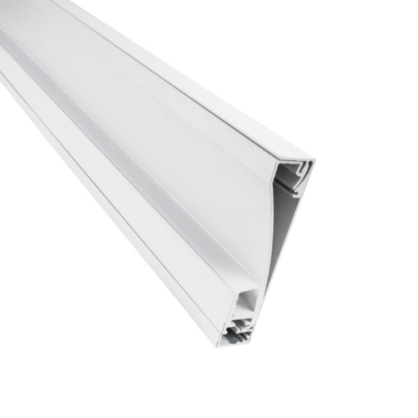 GloboStar® SKIRTINGBOARD-PROFILE 70851-3M Προφίλ Αλουμινίου - Βάση & Ψύκτρα Ταινίας LED με Λευκό Γαλακτερό Κάλυμμα - Επιφανειακή Χρήση για Περβάζι - Πατητό Κάλυμμα - Λευκό - 3 Μέτρα - Μ300 x Π1.6 x Υ8cm - Image 5