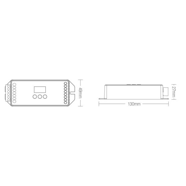 GloboStar® 71423 DL-X Mi-BOXER DC DALI & Push Dimming 5 in 1 High Speed Controller / Dimmer 5 Καναλιών DC 12-24V 5 x 6A 144W - Max 20A 480W - IP20 RGBW+WW Μ13 x Π5 x Υ2.5cm - 5 Years Warranty - Image 15