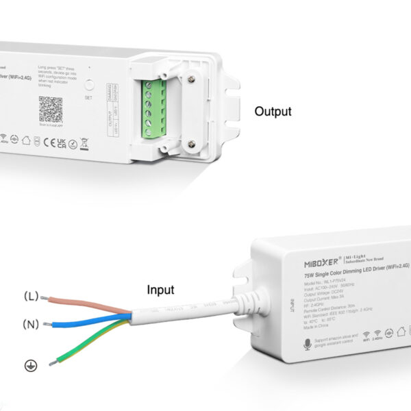 GloboStar® 71437 WL1-P75V24 Mi-BOXER DC Smart Wifi & RF 2.4Ghz & Push Dimming Power Supply Τροφοδοτικό SELV & Controller / Dimmer All in One AC100-240V σε DC 24V 1 x 3A 75W - Max 3A 75W - IP20 Μ19 x Π5.5 x Υ3.2cm - 5 Years Warranty - Image 7