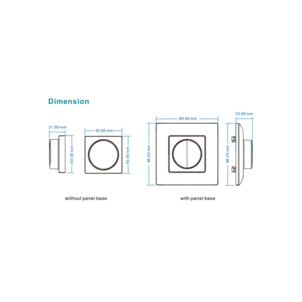 GloboStar® 71443 K1 Mi-BOXER Ασύρματο Επιτοίχιο Χειριστήριο Dimmer RF 2.4Ghz για όλα τα Μονόχρωμα Mi-BOXER Controller DC 3V 1 x CR2032 - IP20 Λευκό Μ8.5 x Π8.5 x Υ2.5cm - 5 Years Warranty - Image 10