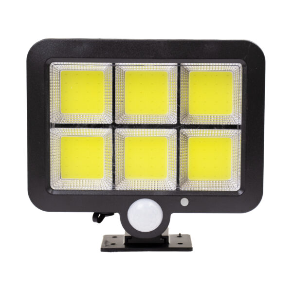 GloboStar® 71463 Αυτόνομος Ηλιακός Προβολέας LED 120 6 x COB 35W 1800lm με Ενσωματωμένη Μπαταρία 2400mAh - Φωτοβολταϊκό Πάνελ με Αισθητήρα Ημέρας-Νύχτας - PIR Αισθητήρα Κίνησης Αδιάβροχο IP65 Ψυχρό Λευκό 6000K - Image 2