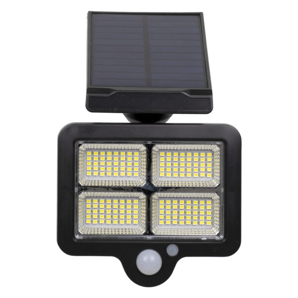 GloboStar® 71483 Αυτόνομος Ηλιακός Προβολέας LED SMD 20W 1500lm με Ενσωματωμένη Μπαταρία 2400mAh - Φωτοβολταϊκό Πάνελ με Αισθητήρα Ημέρας-Νύχτας - PIR Αισθητήρα Κίνησης και Ασύρματο Χειριστήριο IR Αδιάβροχο IP65 Ψυχρό Λευκό 6000K - Image 4