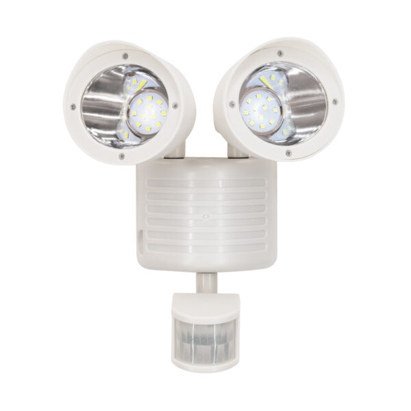 GloboStar® 71508 Λευκό Αυτόνομο Ηλιακό Φωτιστικό LED SMD 10W 150lm με Ενσωματωμένη Μπαταρία 1200mAh - Φωτοβολταϊκό Πάνελ με Αισθητήρα Ημέρας-Νύχτας και PIR Αισθητήρα Κίνησης Αδιάβροχο IP54 Ψυχρό Λευκό 6000K - Image 2