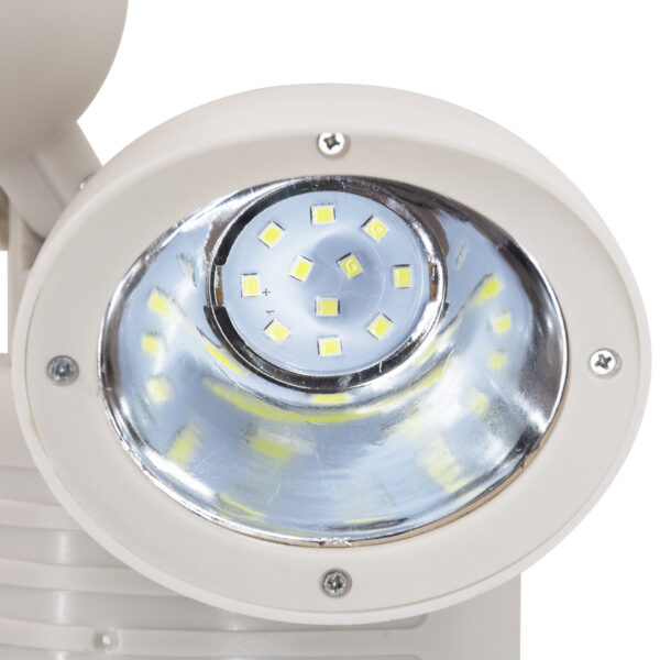 GloboStar® 71508 Λευκό Αυτόνομο Ηλιακό Φωτιστικό LED SMD 10W 150lm με Ενσωματωμένη Μπαταρία 1200mAh - Φωτοβολταϊκό Πάνελ με Αισθητήρα Ημέρας-Νύχτας και PIR Αισθητήρα Κίνησης Αδιάβροχο IP54 Ψυχρό Λευκό 6000K - Image 9