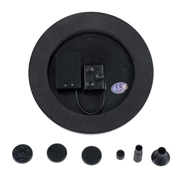 GloboStar® 71532 Ηλιακό Αυτόνομο Φωτοβολταϊκό Διακοσμητικό Συντριβάνι LED 3W με Μέγιστο Ύψος Νερού 30-60cm - 4 Διαφορετικά Μπέκ Ψεκασμού Αδιάβροχο IP68 Ψυχρό Λευκό 6000K Φ18 x Υ8cm - Image 7