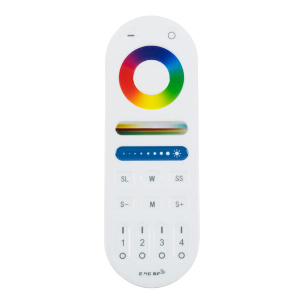 GloboStar® 73007 Ασύρματο Χειριστήριο Dimmer 2.4Ghz για Controller 73008 RGBW+WW+CCT IOS/Android 5in1 2.4Ghz DC 12-24V Max 180W