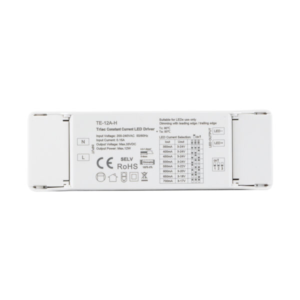 GloboStar® 73131 TE-12A-H SKYDANCE AC Triac Dimmable Constant Current LED Driver 1 Κανάλι AC 200-240V 1 x 0.15A 12W - Max 0.15A 12W - IP20 Μ11.1 x Π3.7 x Υ2cm - 5 Χρόνια Εγγύηση - Image 2