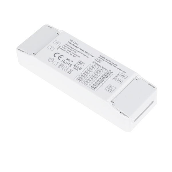 GloboStar® 73132 TE-12A-L SKYDANCE AC Triac Dimmable Constant Current LED Driver 1 Κανάλι AC 200-240V 1 x 0.15A 12W - Max 0.15A 12W - IP20  Μ11.1 x Π3.7 x Υ2cm - 5 Χρόνια Εγγύηση