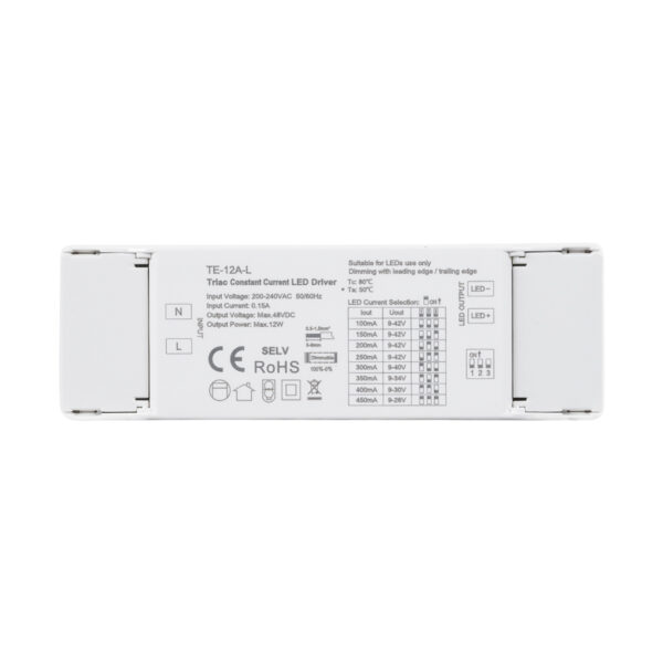 GloboStar® 73132 TE-12A-L SKYDANCE AC Triac Dimmable Constant Current LED Driver 1 Κανάλι AC 200-240V 1 x 0.15A 12W - Max 0.15A 12W - IP20  Μ11.1 x Π3.7 x Υ2cm - 5 Χρόνια Εγγύηση - Image 2