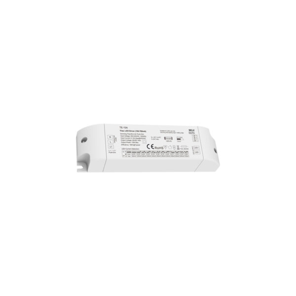 GloboStar® 73133 TE-15A SKYDANCE AC Triac Dimmable Constant Current LED Driver Push Dimming 1 Κανάλι AC 200-240V 1 x 0.15A 15W - Max 0.15A 15W - IP20  Μ15.1 x Π4.1 x Υ3cm - 5 Χρόνια Εγγύηση - Image 6