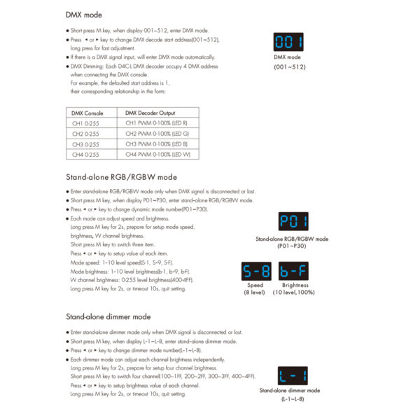 GloboStar® 73145 D4C-L SKYDANCE DC DMX512 Constant Current & RDM Decoder 4 Καναλιών DC 12-48V 4 x 0.5A 22.5W - Max 2A 90W - IP20  Μ17 x Π5 x Υ2.5cm - 5 Χρόνια Εγγύηση - Image 10