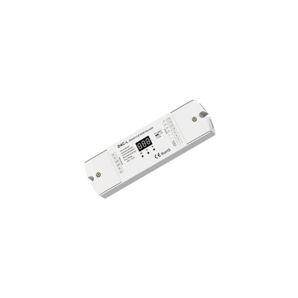 GloboStar® 73145 D4C-L SKYDANCE DC DMX512 Constant Current & RDM Decoder 4 Καναλιών DC 12-48V 4 x 0.5A 22.5W - Max 2A 90W - IP20  Μ17 x Π5 x Υ2.5cm - 5 Χρόνια Εγγύηση - Image 5