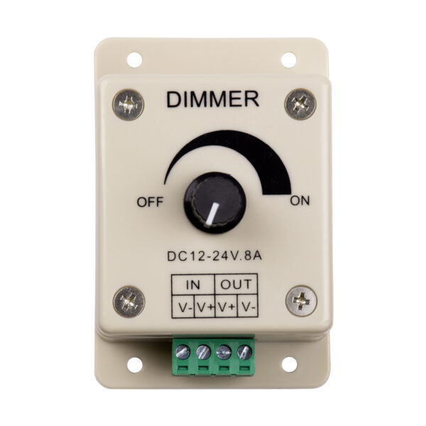 GloboStar® 73315 LED Dimmer Εξωτερικό με Ποτενσιόμετρο 12-24V Max 192W - Image 2