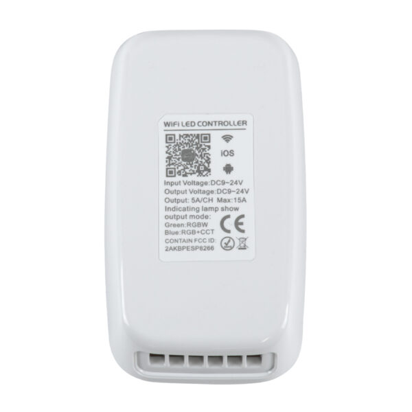 GloboStar® 73355 Ασύρματος WiFi LED RGBW+WW+CCT Controller IOS/Android 2in1 DC 9-24V Max 180W - Image 4