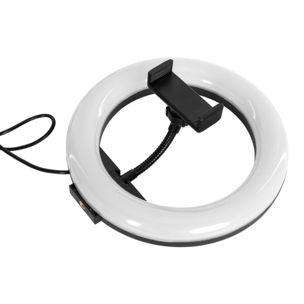 GloboStar® 75800 Professional Digital Ring Light Φ20cm LED SMD 20W 2000lm 180° DC 5V με Καλώδιο Τροφοδοσίας USB - Ενσωματωμένο Χειριστήριο Εναλλαγής Χρωμάτων & 1 Βάση Τηλεφώνου - Πολύχρωμο RGBW+WW Dimmable - Image 5