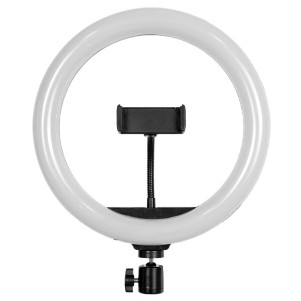 GloboStar® 75801 Professional Digital Ring Light Φ26cm LED SMD 30W 3000lm 180° DC 5V με Καλώδιο Τροφοδοσίας USB - Ενσωματωμένο Χειριστήριο Εναλλαγής Χρωμάτων & 1 Βάση Τηλεφώνου - Πολύχρωμο RGBW+WW Dimmable - Image 2