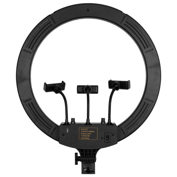 GloboStar® 75805 Professional Digital Ring Light Φ46cm LED SMD 70W 7000lm 180° AC 230V με Καλώδιο Τροφοδοσίας Πρίζας - Ασύρματο Χειριστήριο RF 2.4Ghz Εναλλαγής Χρωμάτων & 3 Βάσεις Τηλεφώνου - Πολύχρωμο RGBW+WW Dimmable - Image 4