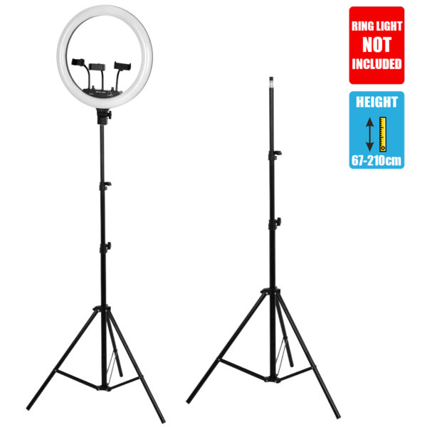 GloboStar® 75807 Professional Floor Tripod - Επαγγελματικό Επιδαπέδιο Τρίποδο για Ring Light LED