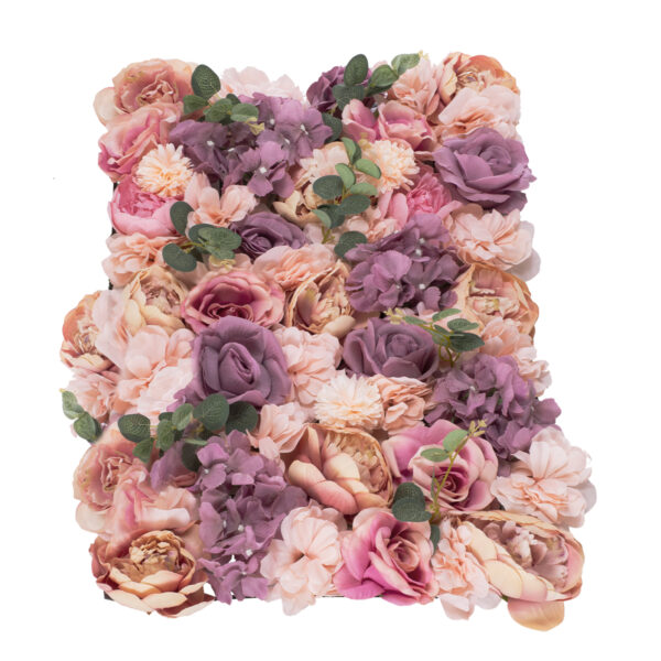 GloboStar® Artificial Garden ROSES STORY PINK 78337 Τεχνητό Διακοσμητικό Πάνελ Λουλουδιών - Κάθετος Κήπος σύνθεση Αμβροσία Μ60 x Π40 x Υ6cm - Image 3