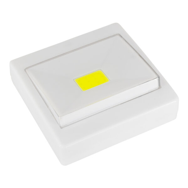 GloboStar® 79002 Φωτιστικό Διακόπτης Τοίχου LED COB 3W 280lm Μπαταρίας με Μαγνήτη και Διακόπτη ON/OFF IP44 Ψυχρό Λευκό 6000K - Image 2