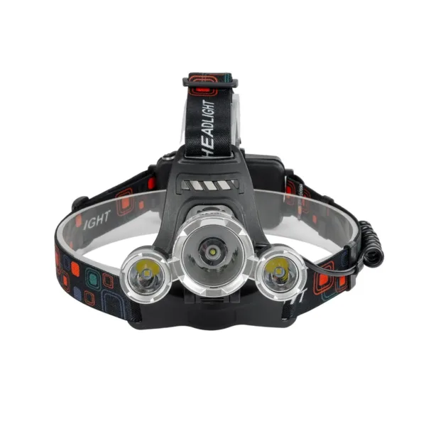 GloboStar® 79057 Φακός Κεφαλής Επαναφορτιζόμενος LED CREE XML2-T6 Chip 30 Watt 3000lm με 2 x 18650 Μπαταρίες 6000mAh Ψυχρό Λευκό 6000K - Image 7