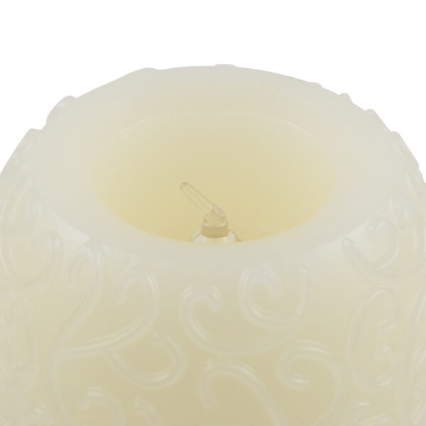 GloboStar® CANDLE 79537 Διακοσμητικό Realistic Κερί με LED Εφέ Κινούμενης Φλόγας - Μπαταρίας 3 x LR1130 Θερμό Λευκό 2700K Μπεζ D6 x H5cm - Image 5