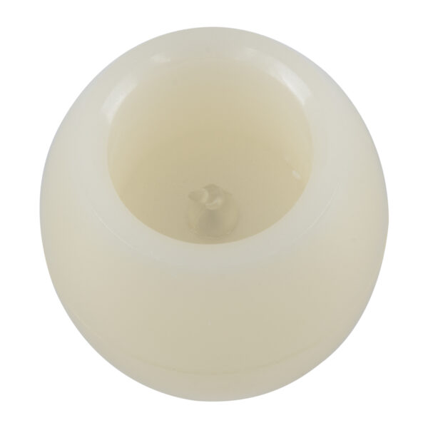 GloboStar® CANDLE 79548 ΣΕΤ 2 x Διακοσμητικά Realistic Κεράκια με LED Εφέ Κινούμενης Φλόγας - Μπαταρίας 12 x CR2032 Μπλε Μπεζ D6 x H5cm - Image 2