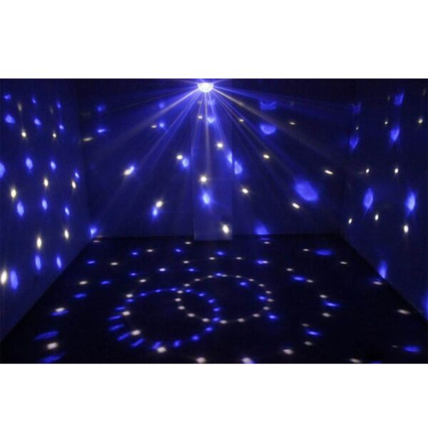 GloboStar® 79601-1 LED Party Disco Μπάλα με Περιστρεφόμενα Φωτορυθμικά Εφέ Πολύχρωμη RGB 15W με Sound Control Activated Εφέ και με Ασύρματο Χειριστήριο AC 230V IP20 Μ11 x Π8.6 x Υ13cm - Image 11