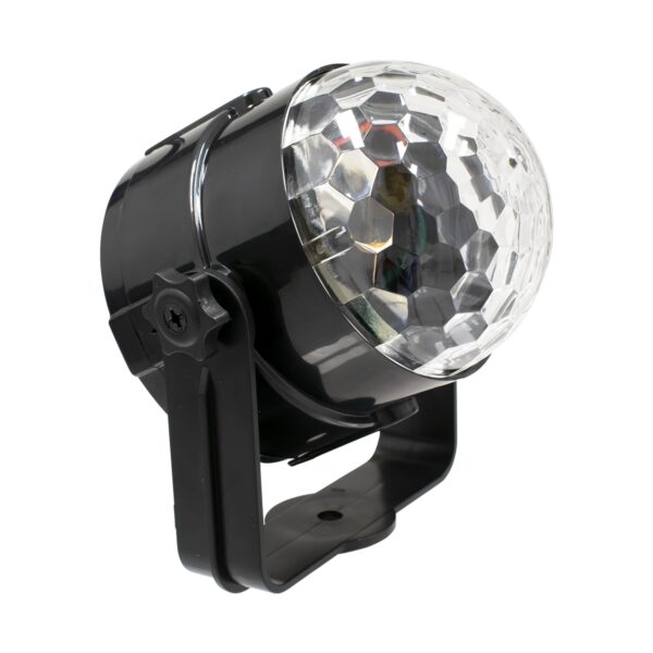 GloboStar® 79601-1 LED Party Disco Μπάλα με Περιστρεφόμενα Φωτορυθμικά Εφέ Πολύχρωμη RGB 15W με Sound Control Activated Εφέ και με Ασύρματο Χειριστήριο AC 230V IP20 Μ11 x Π8.6 x Υ13cm - Image 4