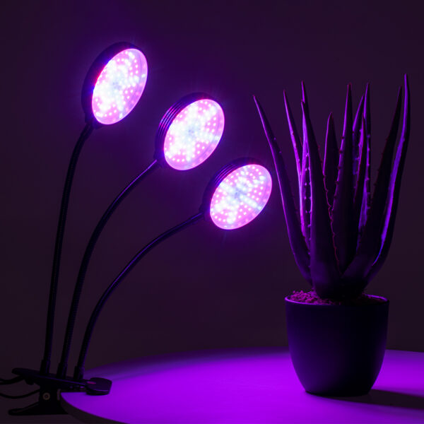 GloboStar® 79652 Grow Light Full Spectrum LED Φωτιστικό Ανάπτυξης Φυτών Γλάστρας με 3 Κινούμενες Κεφαλές & Βάση Clip SMD 2835 15W 160° DC 5V IP20 με Dimmer & Timer Εσωτερικού Χώρου για Κάλυψη Επιφάνειας 1m x 1m Πλήρους Φάσματος Φωτισμού - Image 10